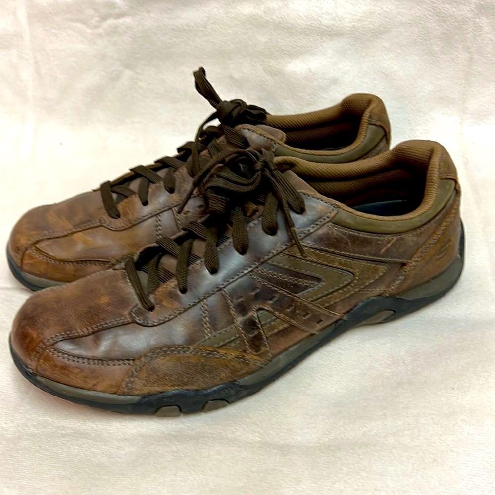Skechers 62171 Relaxed Step Leather Brown Casual‎ Oxford Shoes B27
